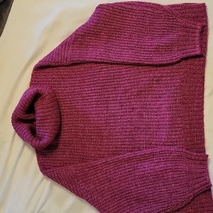 *3/$18 Old Navy women's magenta oversized sweater, size XXL